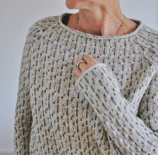 Autumn | Elegant Gray Sweater with Boat Neck