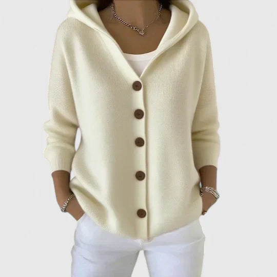 Arvoline – Elegant Hooded Cardigan