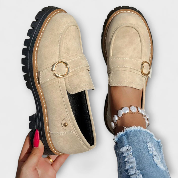 Lora – Elegant Casual Moccasins with Round Toe for a Sophisticated Look