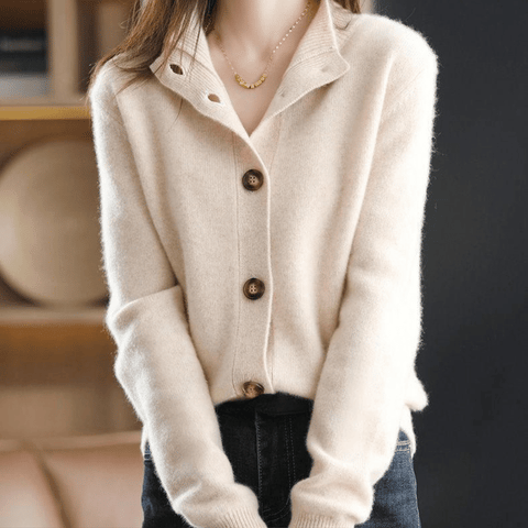 Annie - Knitted Cashmere Cardigan
